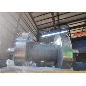 Steel Galvanized Rope Winch Drum With Lebus Grooves For Oofsore ISO BV CE
