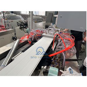 Quality 18.5 Kw Dual Screw WPC / PVC Wall Ceiling Panel Extruder Machine With ABB Inverter And PLC for sale
