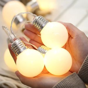Battery LED string light Outdoor Warm White Fairy Lights Garland G50 Bulbs