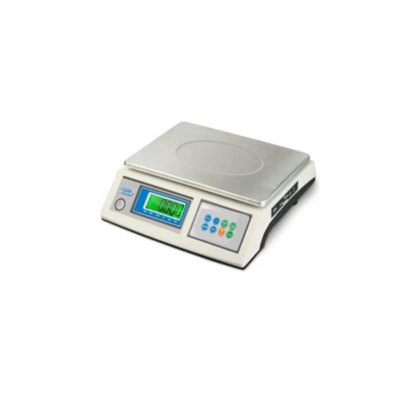 Compact and portable multifunction scale, with a stainless steel large plate,