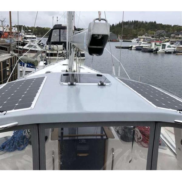 240w Walkable Semi Rigid Solar Panels Semi Flexible PV Solar Module For Sailboat