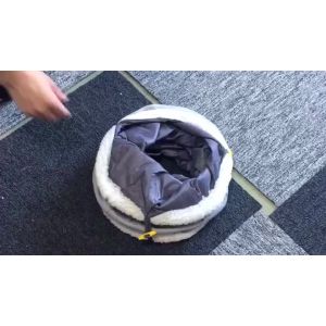 Washable Collapsible 2 Holes Cat Play Tunnel
