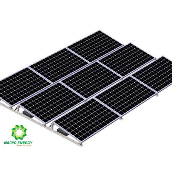 Flexible Ballasted Ballast Solar System Solar Mounting Bracket With Wind