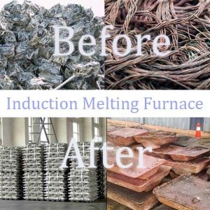 Medium Frequency Induction Smelting Furnace for Steel / Iron / Aluminium