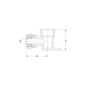 Anti Corrosion Brass Compression Adapting 90 Wall Plate Elbow