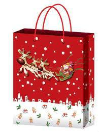 Christmas paper bag/Fancy Christmas paper gift bags/paper bags for christmas