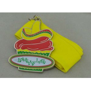 Synthetic Enamel Custom Medal Silver Plating For Spring Fling 2014