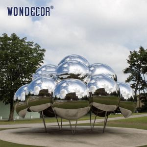 Customized Forged Metal Sculpture Public Art Abstract Cloud Large