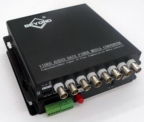 Buy 8 channles HDTVI+Audio to Fiber Optic converter at wholesale prices