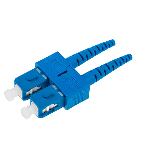 Multipurpose Sc Duplex Fiber Connector Blue Pink Color ROHS Approved