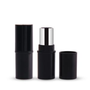 Black Abs Round 3.5g Empty Lip Balm Tube SGS Standard