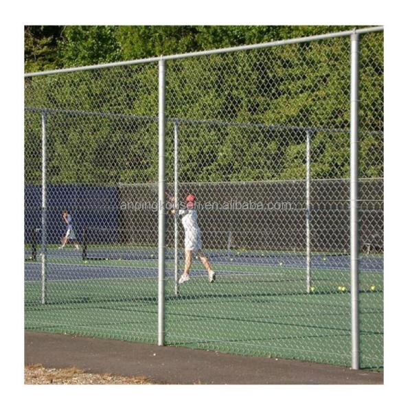 Waterproof Chain Link Fence Wire Mesh Direct Green Hot Dipped Galvanized PVC
