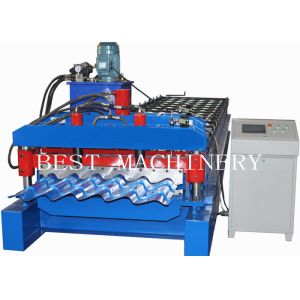 4m/min Glazed Roofing Tile Roll Forming Machine For Roof Building