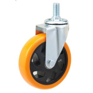 China 5 Inch Stem Casters Polyurethane Caster Wheel Stem Caster Wheels on sale