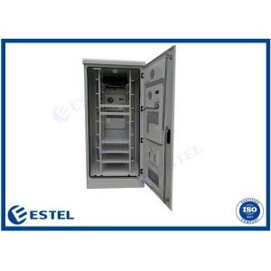Quality 2100mm Galvanized Steel Outdoor Equipment Cabinet Double Door for sale