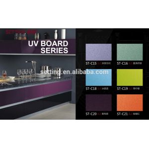 E1 grade UV MDF board for kitchen and Wardrop