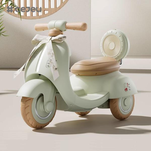 CJ-MX-999 Children's electric motorcycle tricycle boy girl electric car baby toy car Early Education/Lights