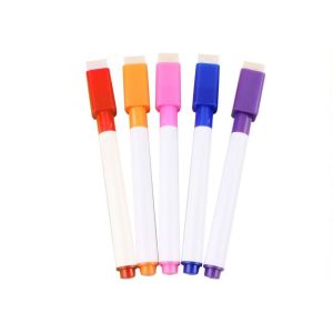 Mini whiteboard marker with brush, dry eraser marker, good quality marker with