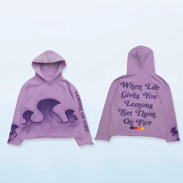 Buy Custom Puff Printing Hoodies Flared Stacked Sweatsuits Mens Hoodie at wholesale prices