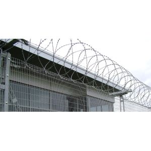 High Density 358 anti climb prison fence with square post