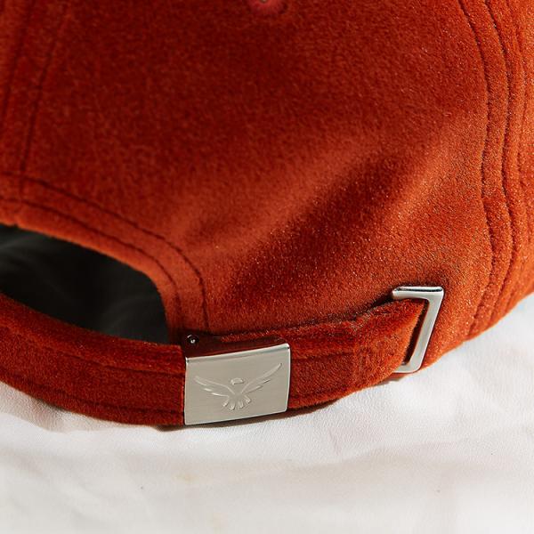 Custom 56CM Suede Embroidered Baseball Caps With PU Brim