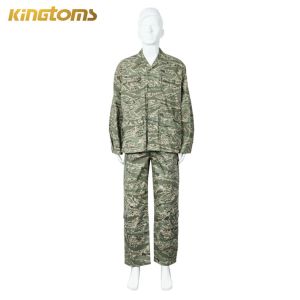 Quality BDU American Tiger Camoulfage Plaid Fabric Army Combat Uniform for sale