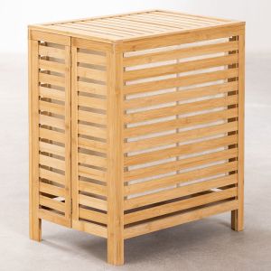 EU Certified Bamboo Laundry Storage Hamper Collapsible Waterproof