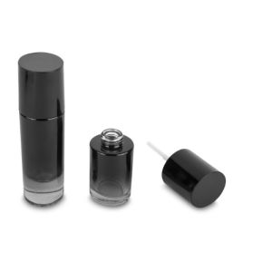 Recyclable 20ml Dropper Bottles , Essential Oil Packaging Bottles Black Anti