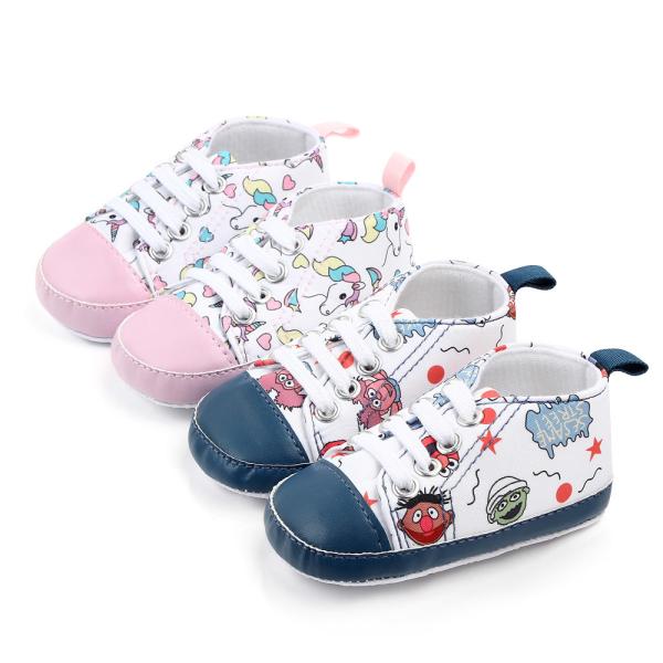Buy Wholesale Cheap Cotton shoes Cartoon print prewalker boy and girl baby shoes toddler at wholesale prices