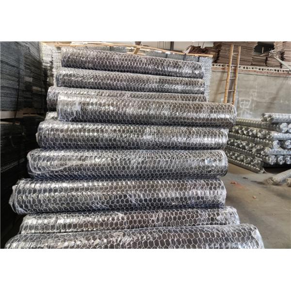 Hot Dipped Galvanized Hexagon Metal Mesh 1" X 1" Hole 1.2mm Wire
