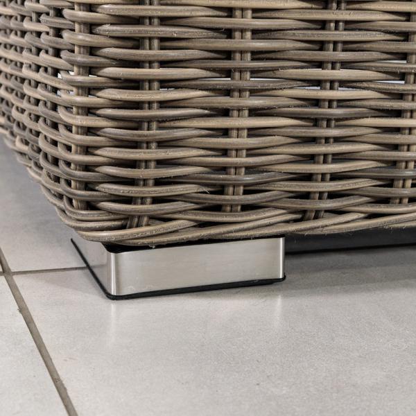 Outdoor Furniture AJUNION Modern Garden Set PE Rattan Patio Furniture Round Wicker Set