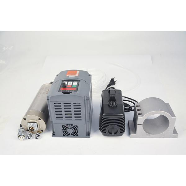 Buy US Stock 2.2KW Water Cooled Spindle Kit ER20 24000rpm With 2.2KW VFD Inverter 80mm Clamp at wholesale prices