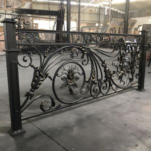Iron Fence Railing Handrail Wrought Iron Fence Galvanized Durable Residential