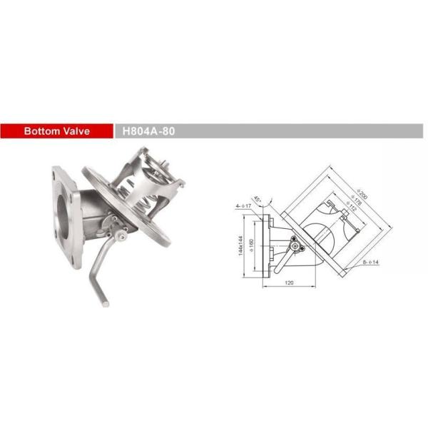Buy H804A-80 Stainless Steel Bottom Emergency Shut Valves for Chemical Tank Truck Trailers at wholesale prices