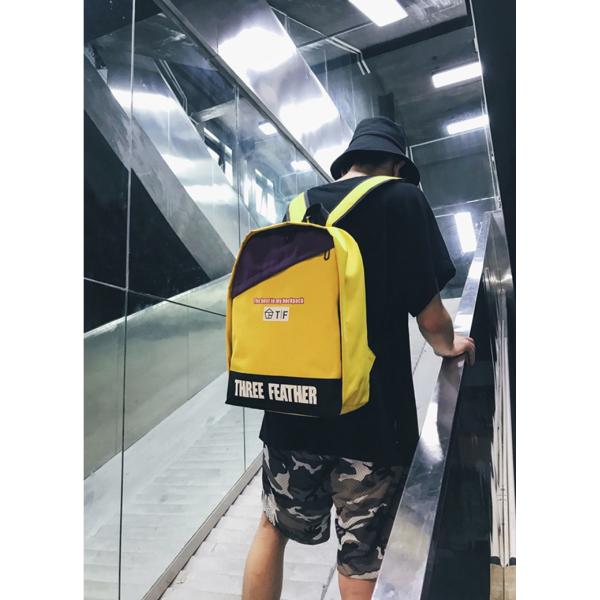 2018 summer fashion new trend outdoor backpack fashion letter printing contrasting casual backpack