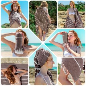 80x160cm Tassel Beach Towel 100 % Cotton Bath Towel Tassels Customizable
