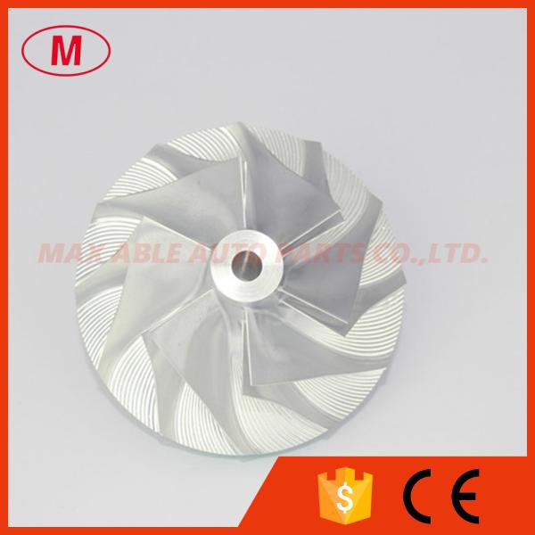 Buy T04E 48.56/74.99mm 6+6 blades 442293-0009 turbo billet/milling/aluminum 2024 compressor wheel for 452003-0001 at wholesale prices