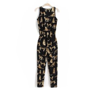 Summer Sleeveless Women Jumpsuits And Rompers With Microfiber