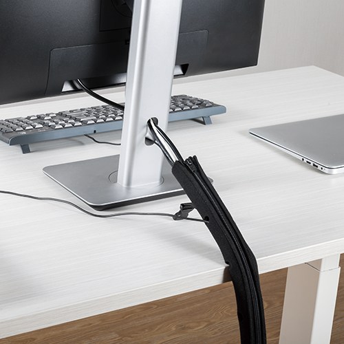 100mm Zipper Braided Sleeve Organizer Tubing Flexibility Flame Resistant