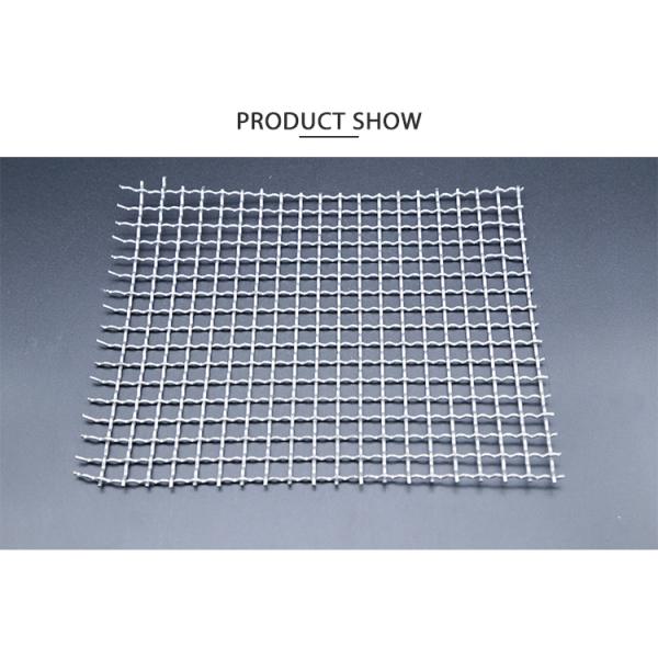 Hot Dipped Galvanized Iron / Stainless Steel Square Crimped Wire Mesh With Solid Structure