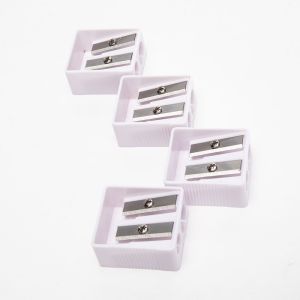 White 65MN PS 15.3mm Manual Pencil Sharpener Double Hole