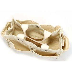 Women'S Multi Pocket Canvas Bag Compact Customized Design Multipurpose