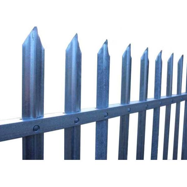 Buy Hot Dipped Galvanized Steel Palisade Security Fencing 2.4m High at wholesale prices