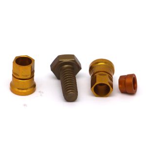 Customized Size Milling CNC Brass Parts Screws / Bolts / Nuts