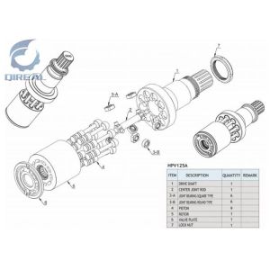 China Excavator Spare Parts HPV125A Hydraulic Pump Repair Kit on sale