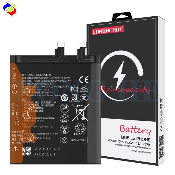 Buy Black HB536479EFW Rechargeable Cellphone Battery for Huawei P50 Pro 3.87V 4360mAh at wholesale prices