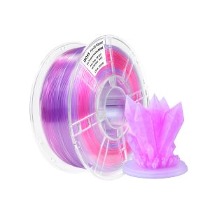 3d printing filament 1.75mm Transparent Gradient dual color purple blue 1000g pLA+ filament