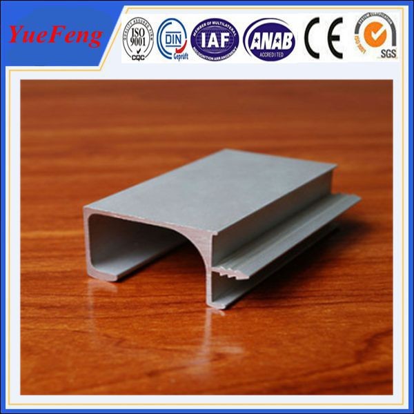 L shape industrial anodize aluminium profile, silver anodized aluminium