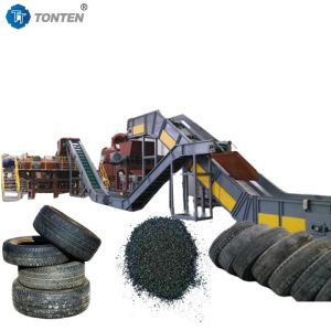 Used Rubber Scrap Tire Shredder Crushing Recycling Machine