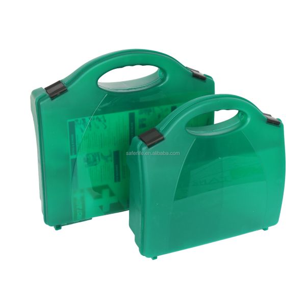 Medical Green Work Place First Aid Kits Wall Mount 10 Persons BS 8599-1:2011 UK CE ISO13485